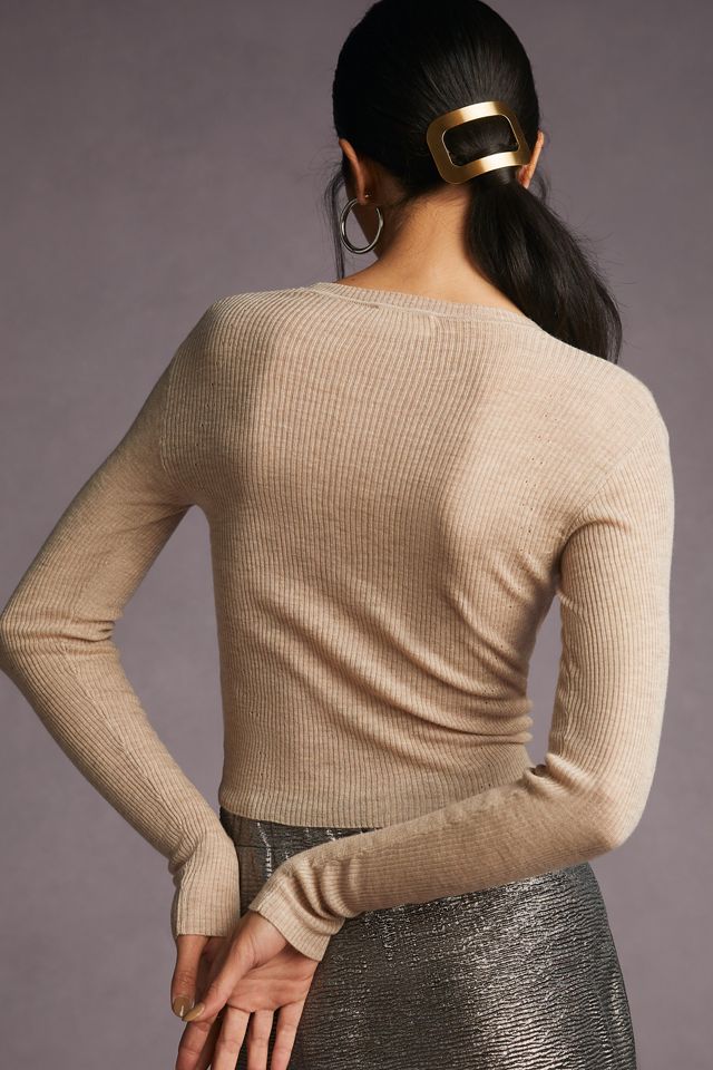 Bella Dahl Ribbed Crewneck Sweater #1