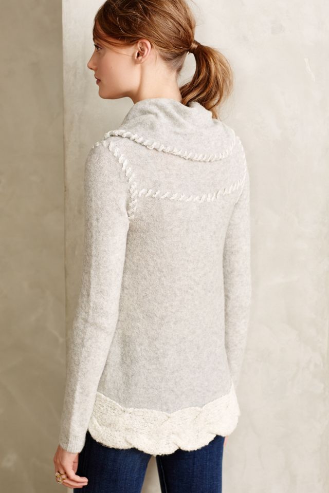 Whipstitched Boucle Sweater #1