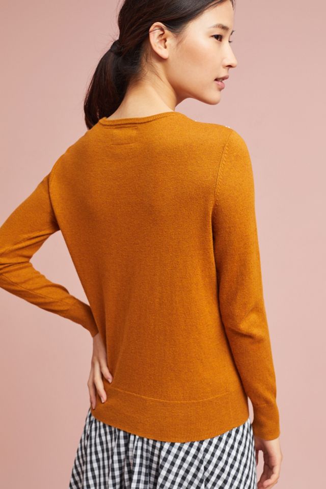 Pearled Collar Pullover #3