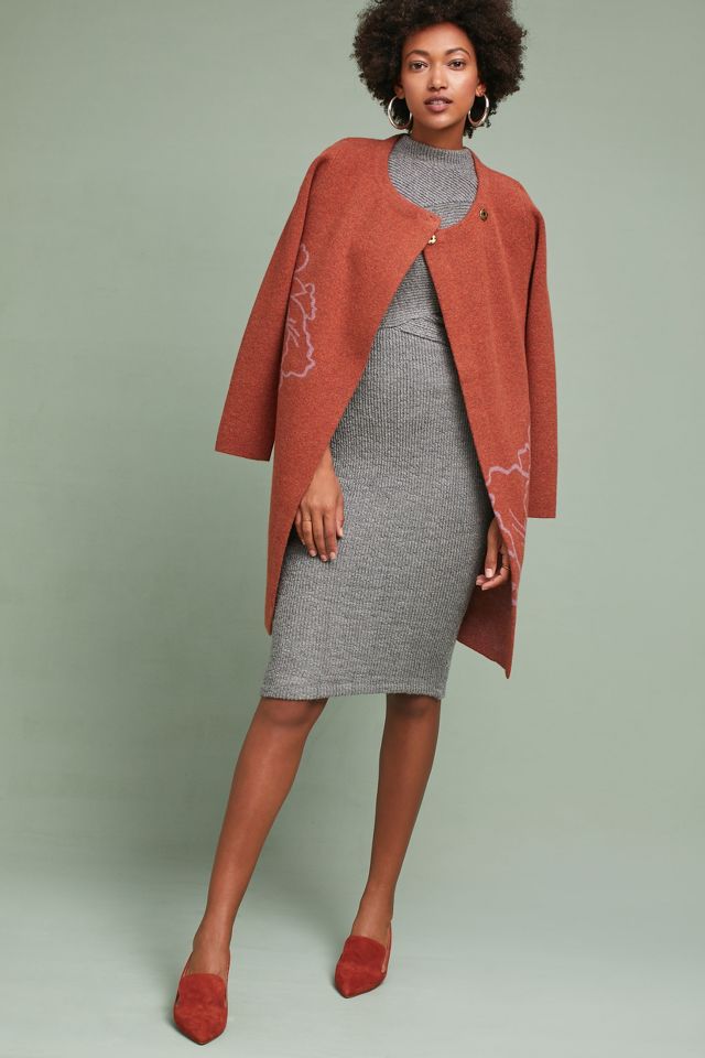 Anthropologie floral coat sale