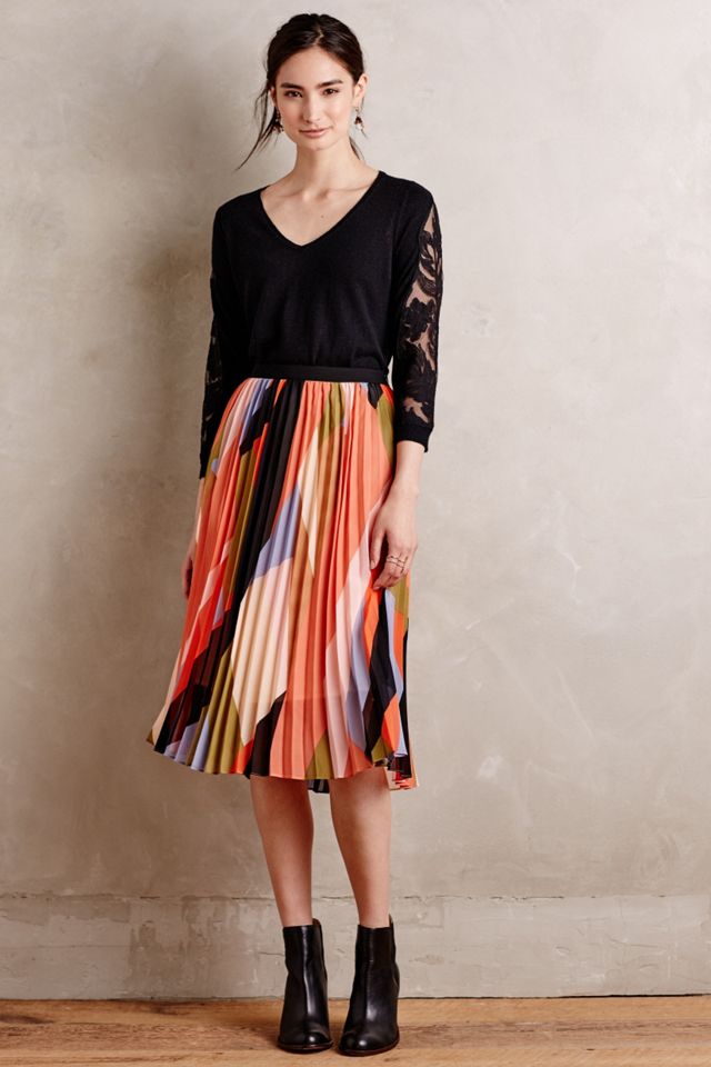 Lace-Sleeve V-Neck #2