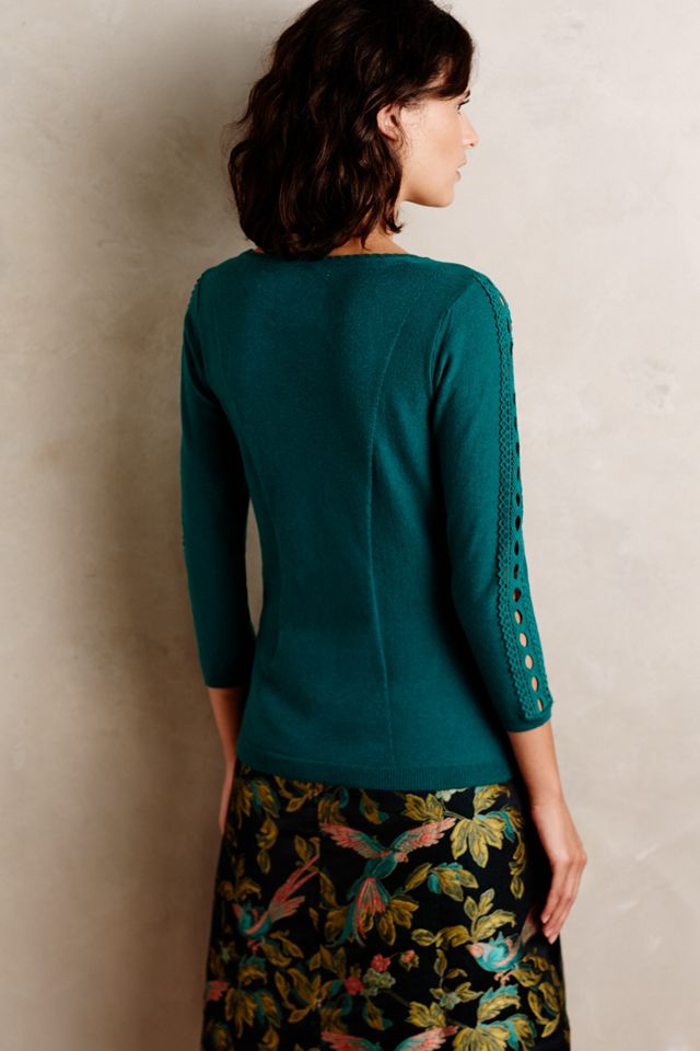 Lace-Sleeve Pullover #1