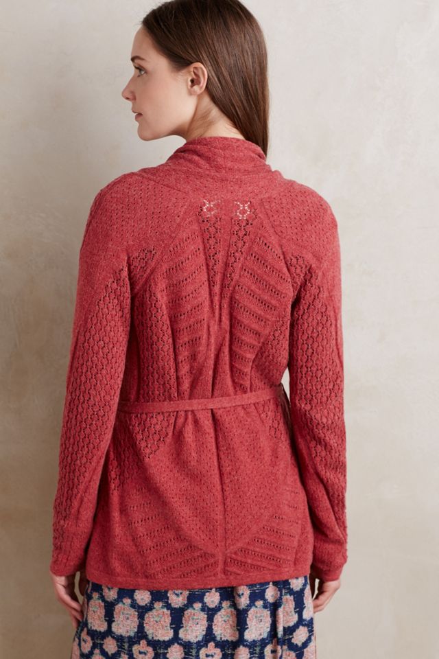 Pointelle Wrap Cardigan #1