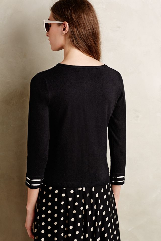 Scalloped Stripe Cardigan #2