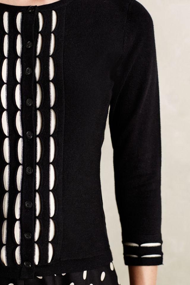 Scalloped Stripe Cardigan #4