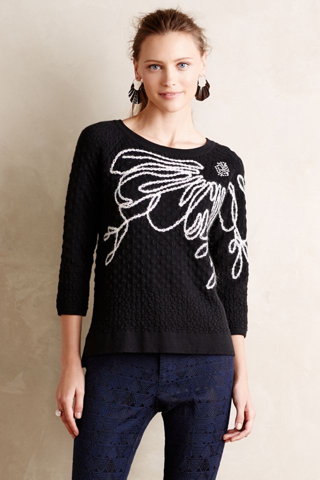 Ivory Bloom Pullover #1