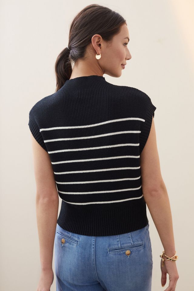 Maeve Mock Neck Sweater Tee #3