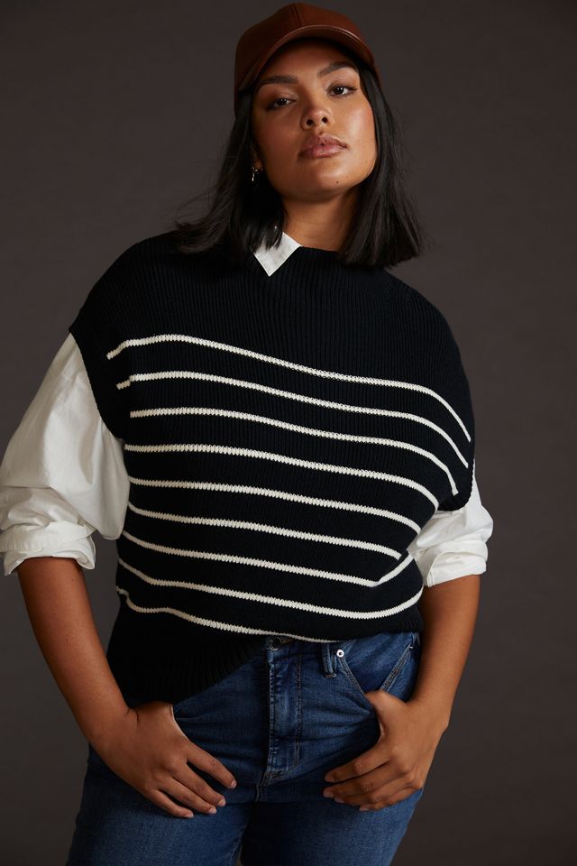 Maeve Mock Neck Sweater Tee #7