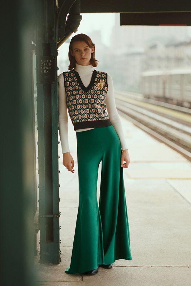 Maeve Button-Sleeve Turtleneck #5