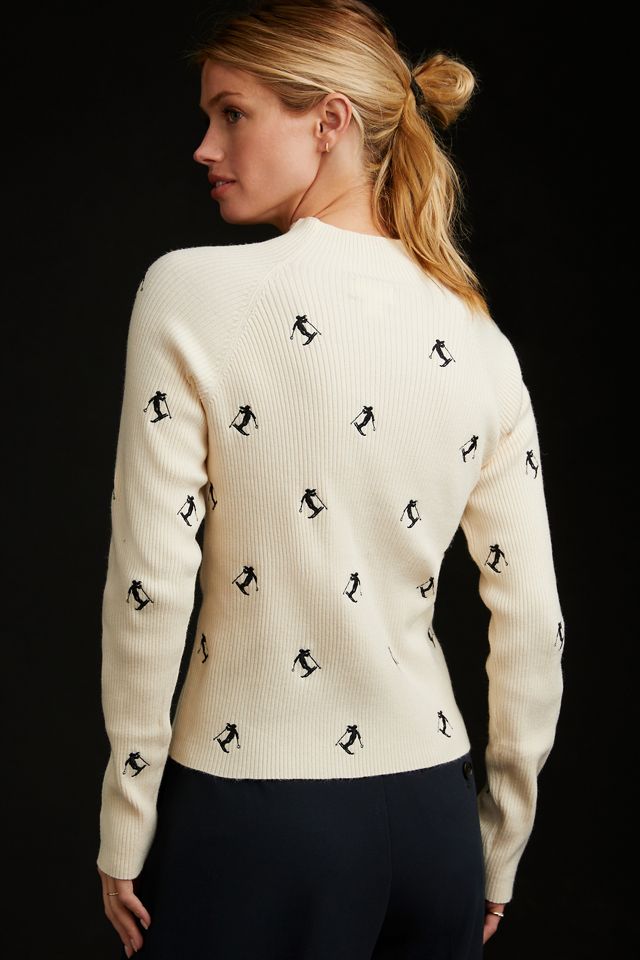 Maeve Ribbed Mock-Neck Sweater #1