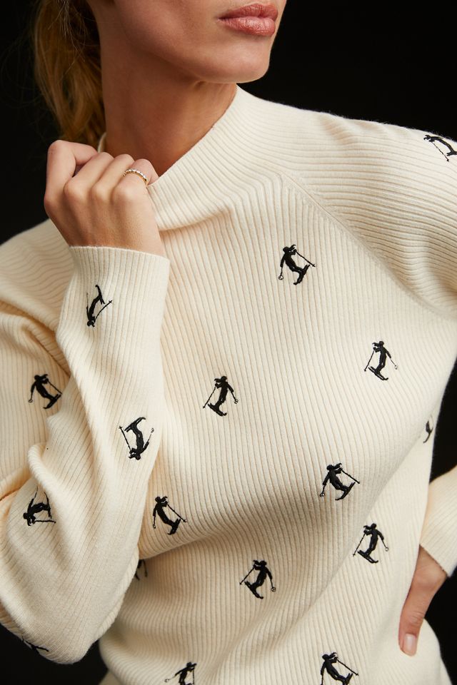 Maeve Ribbed Mock-Neck Sweater #2