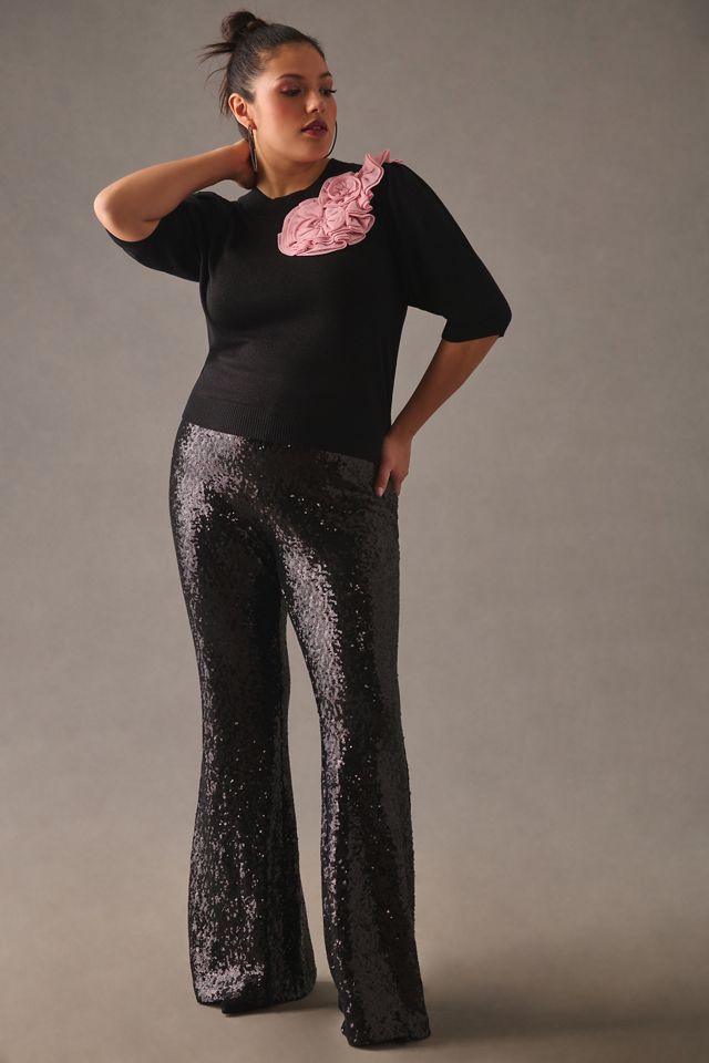 Maeve Floral Appliqué Sweater #6