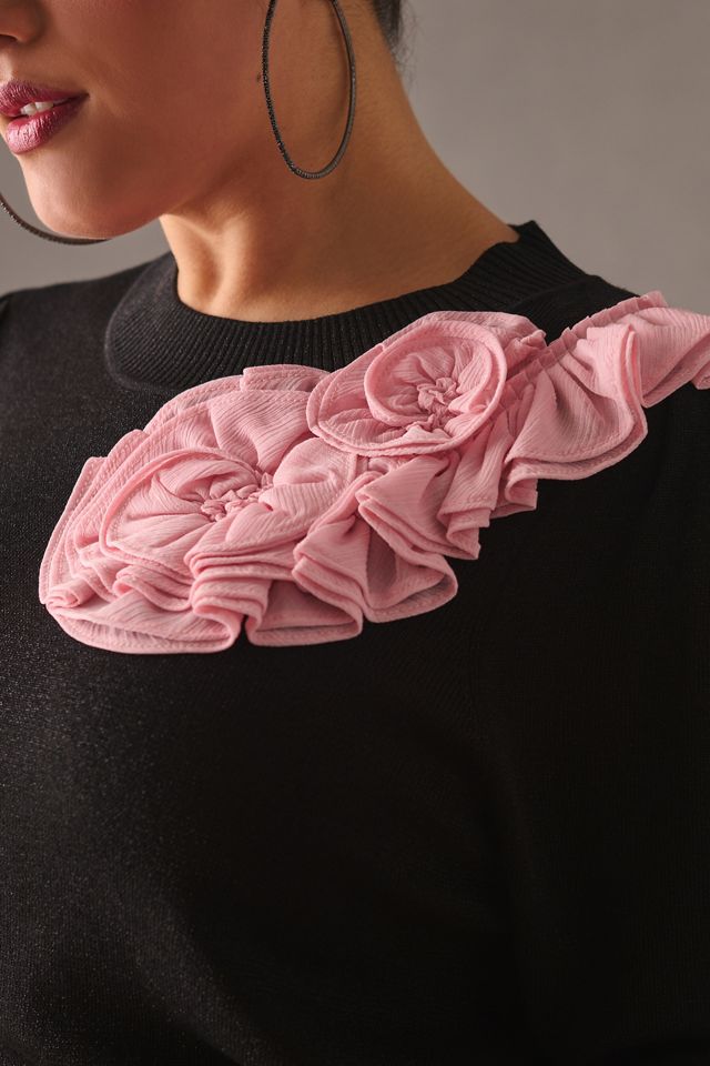 Maeve Floral Appliqué Sweater #7