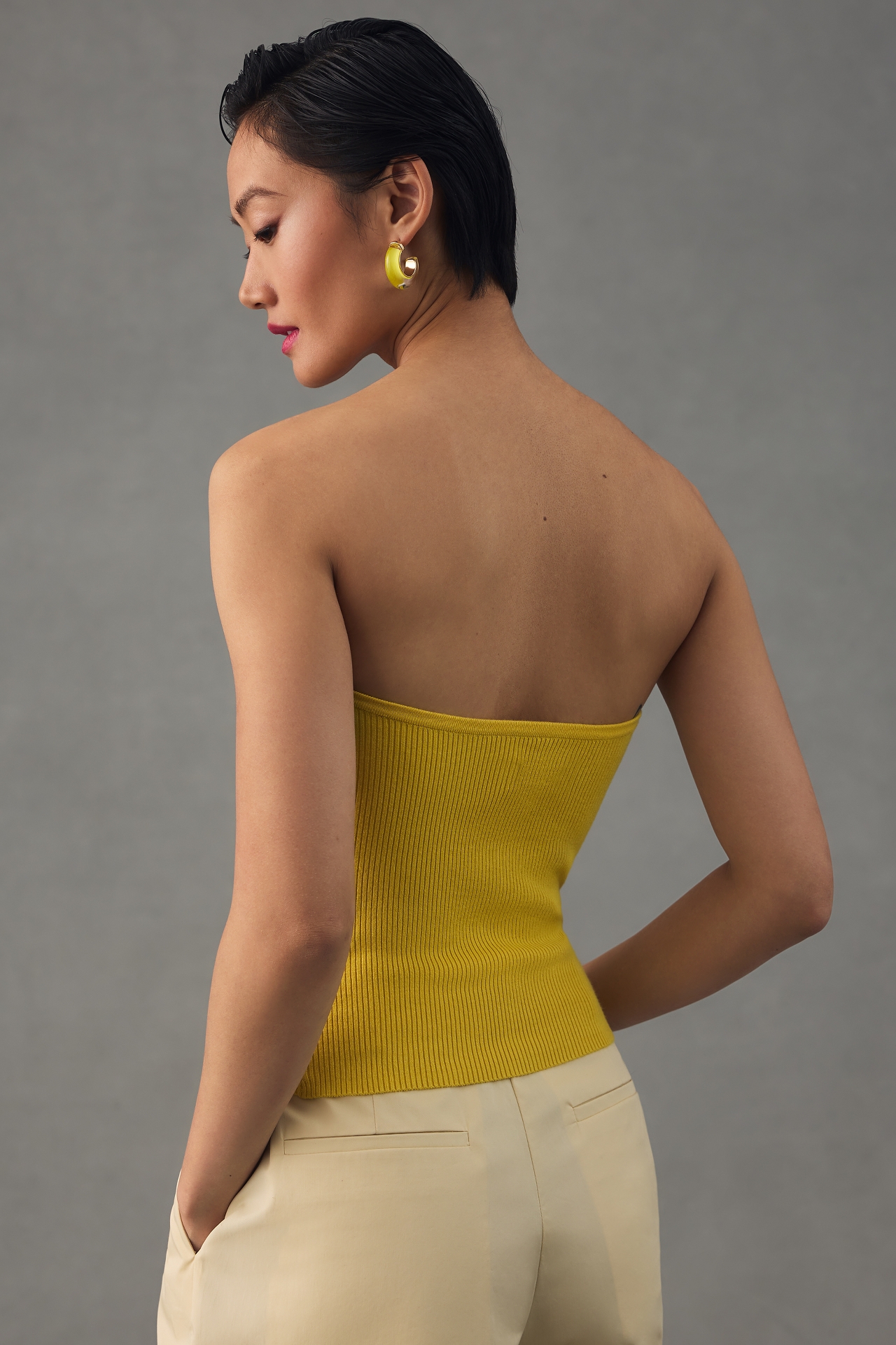 Maeve Ribbed Sweater Tube Top