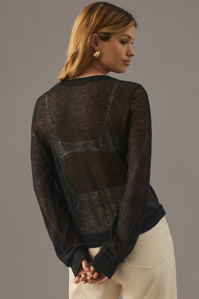 Maeve Sheer Cardigan Sweater #1