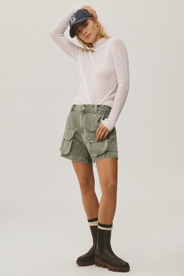 By Anthropologie Sheer Mock-Neck Long-Sleeve Sweater #4