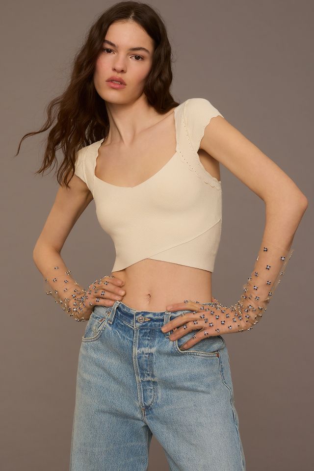 Women's Crop Tops, Cropped Blouses, Cropped Tees & More