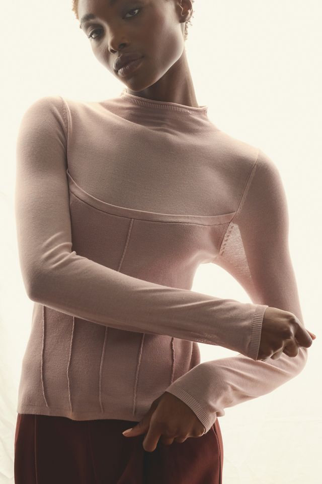 Maeve Spun Rayon Corset Sweater #3
