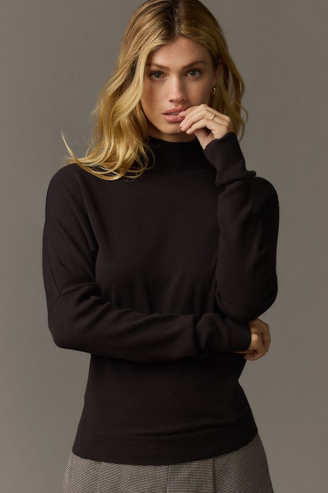 Pilcro Mock-Neck Batwing Cropped Sweater #3