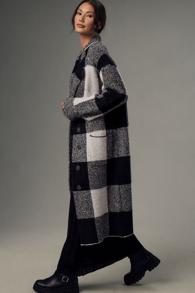 Pilcro Patterned Mackinaw Sweater Coat #2