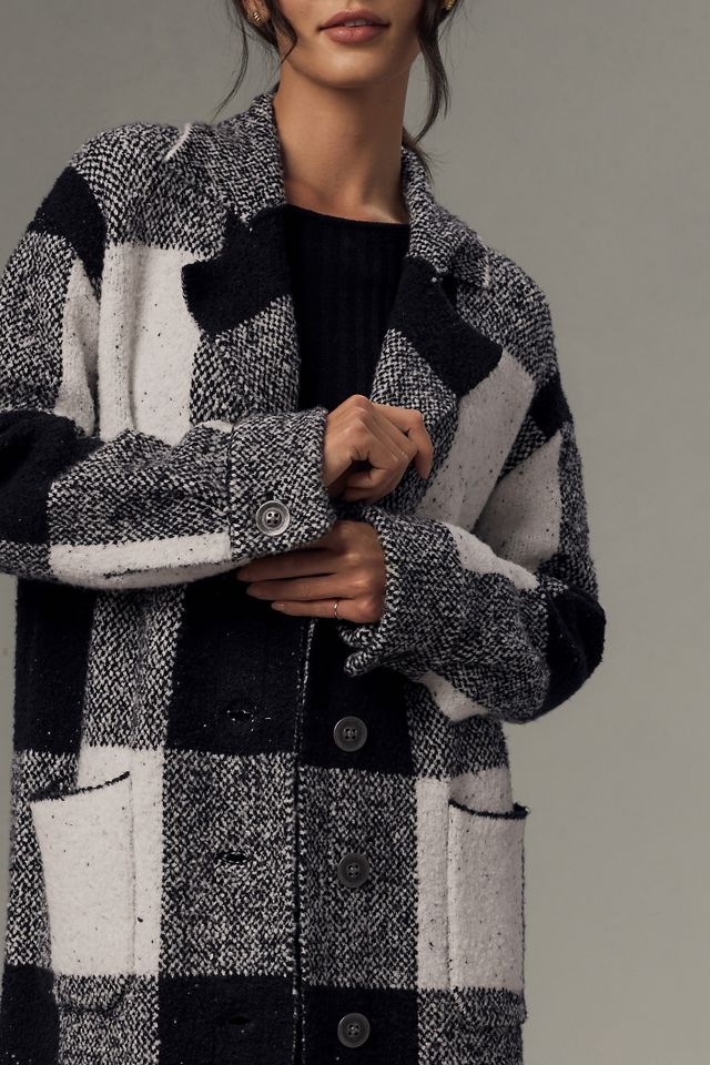 Pilcro Patterned Mackinaw Sweater Coat #3