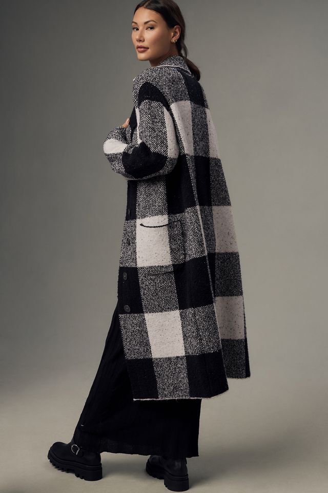 Pilcro Patterned Mackinaw Sweater Coat #4