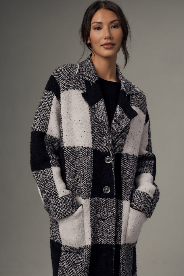 Pilcro Patterned Mackinaw Sweater Coat #1