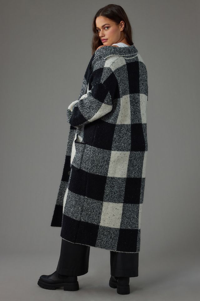 Pilcro Patterned Mackinaw Sweater Coat #6