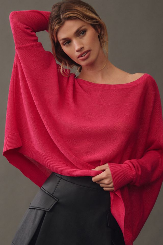 Maeve Boat-Neck Sheer Linen Sweater #3