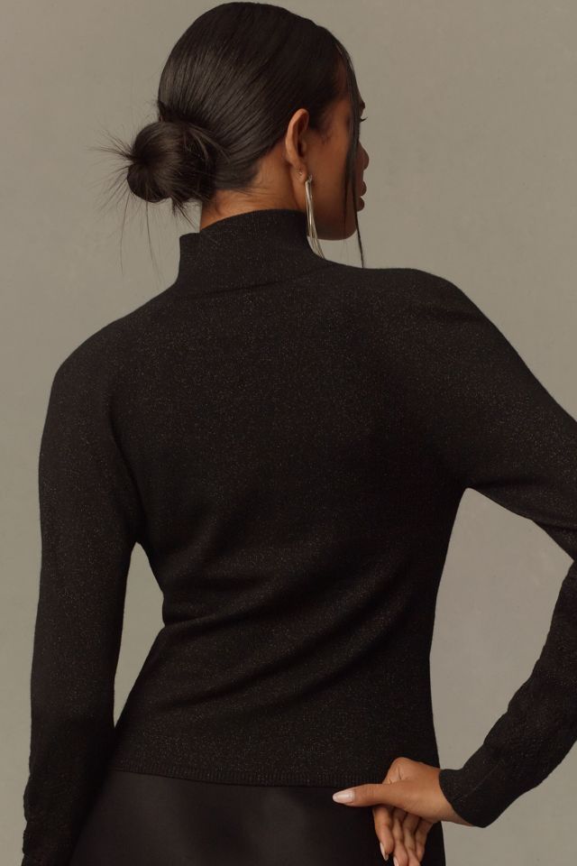 Pilcro Cowl-Neck Cutout Turtleneck Sweater #1