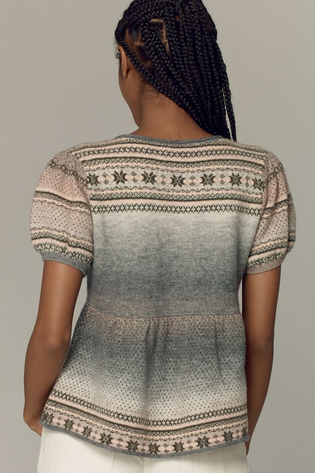 Pilcro Short-Sleeve V-Neck Sweater #1