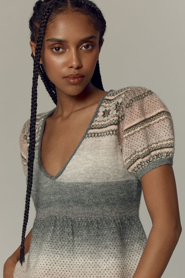 Pilcro Short-Sleeve V-Neck Sweater #3