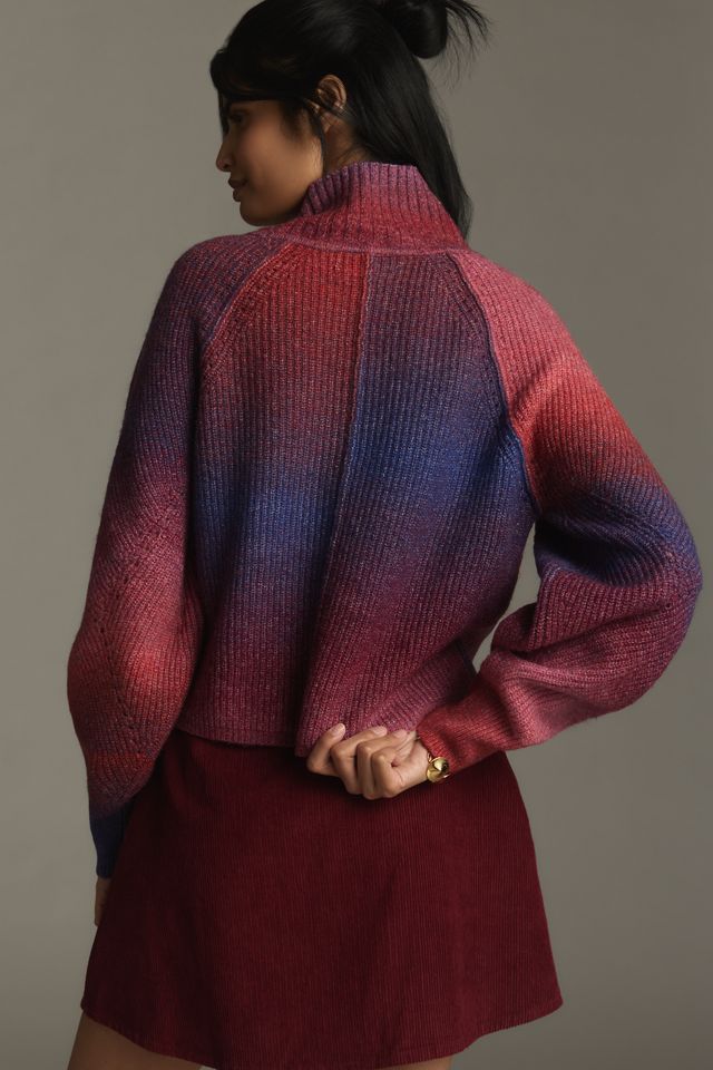 By Anthropologie Ombré Popover Turtleneck Sweater #2