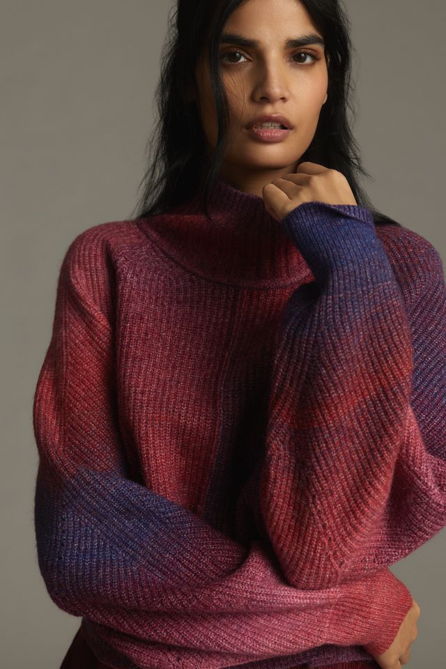 By Anthropologie Ombré Popover Turtleneck Sweater #1