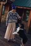Pilcro Relaxed Roll-Neck Sweater