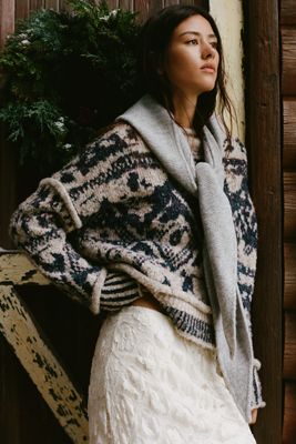 Pilcro Relaxed Roll-Neck Jumper
