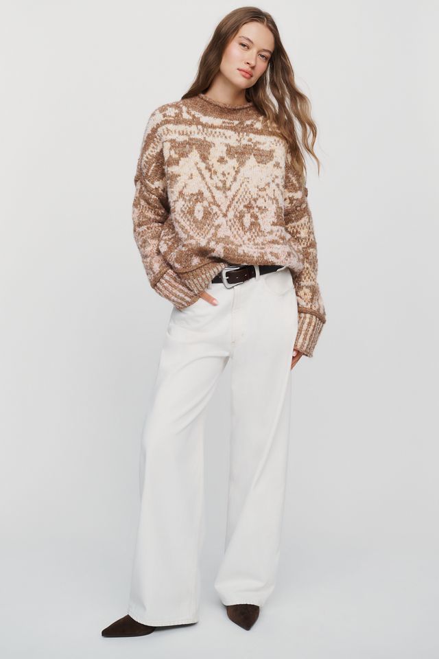 Pilcro Relaxed Roll-Neck Jumper #1