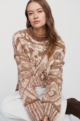Maglione Pilcro a Collo Alto Rilassato