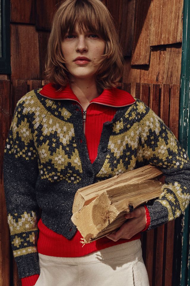 Maeve Fitted Half-Zip Sweater #5