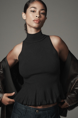 By Anthropologie Turtleneck Peplum Sweater Tank product page