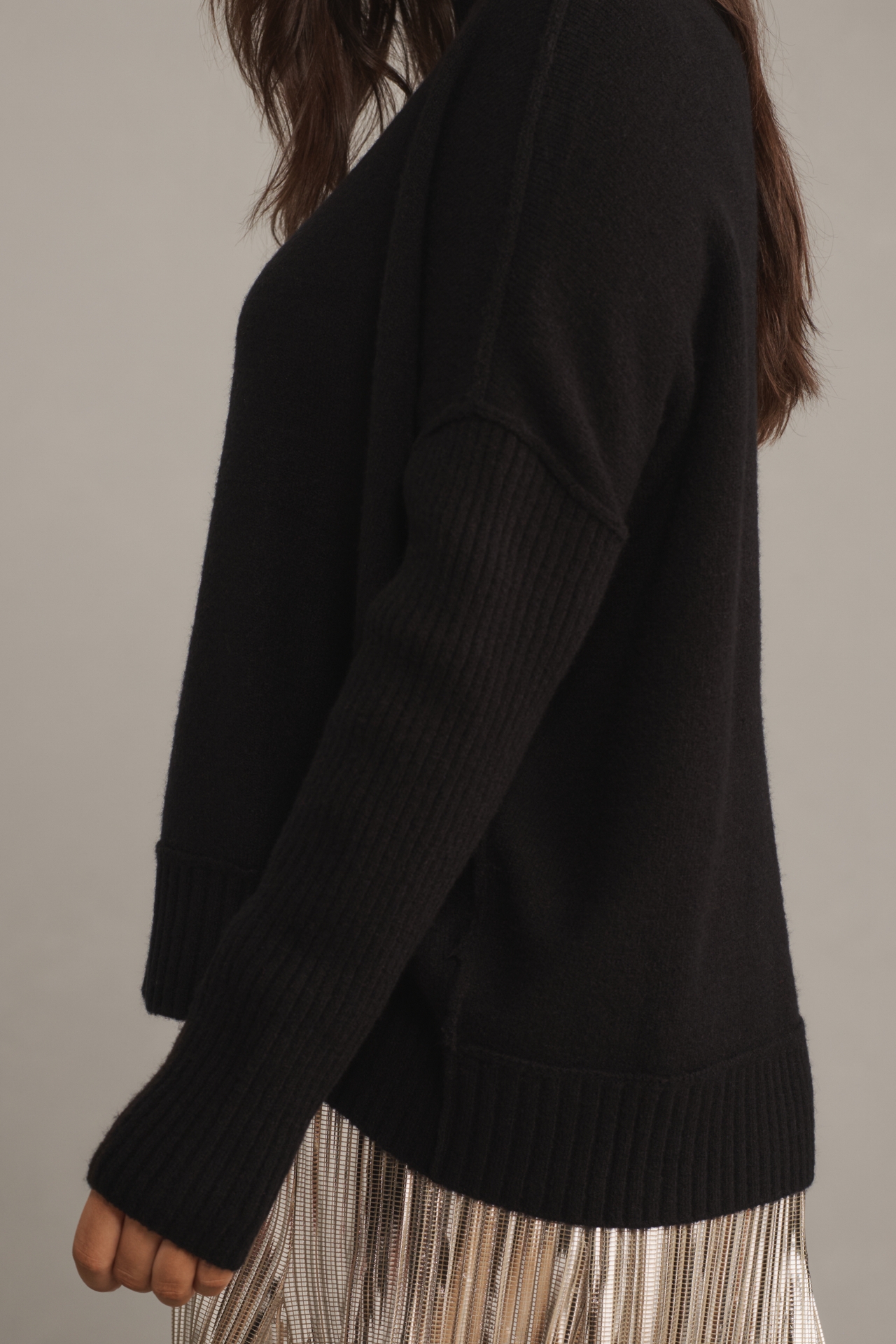 The Gretchen Cozy Mock-Neck Sweater by Maeve