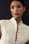 By Anthropologie Mock-Neck Sleeveless Cardigan Sweater