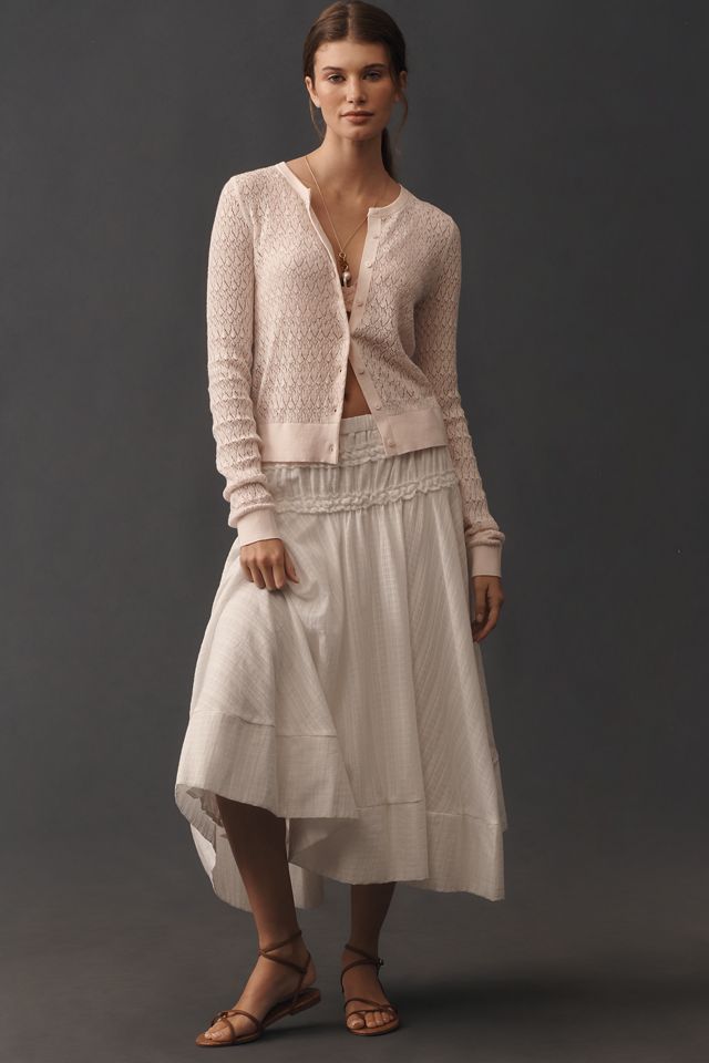 By Anthropologie Juliet Pointelle Long-Sleeve Cotton-Blend Cardigan #2