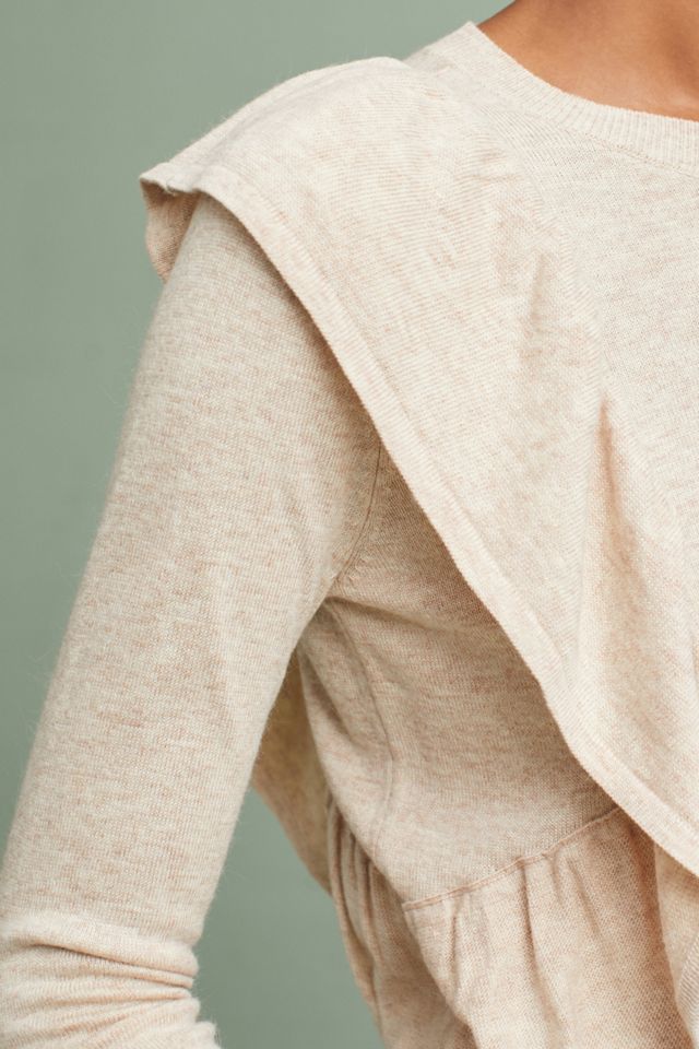 Ruffle-Draped Pullover #1