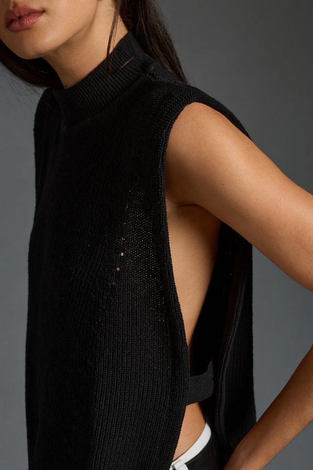 Pilcro Mock Neck Layering Sweater Vest #1