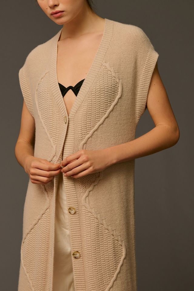 Pilcro Sleeveless Duster Cardigan Sweater #2