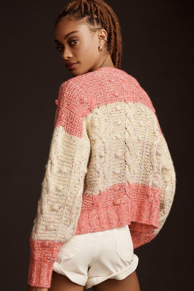 By Anthropologie Ombre Spun Bobble Cardigan Sweater #1