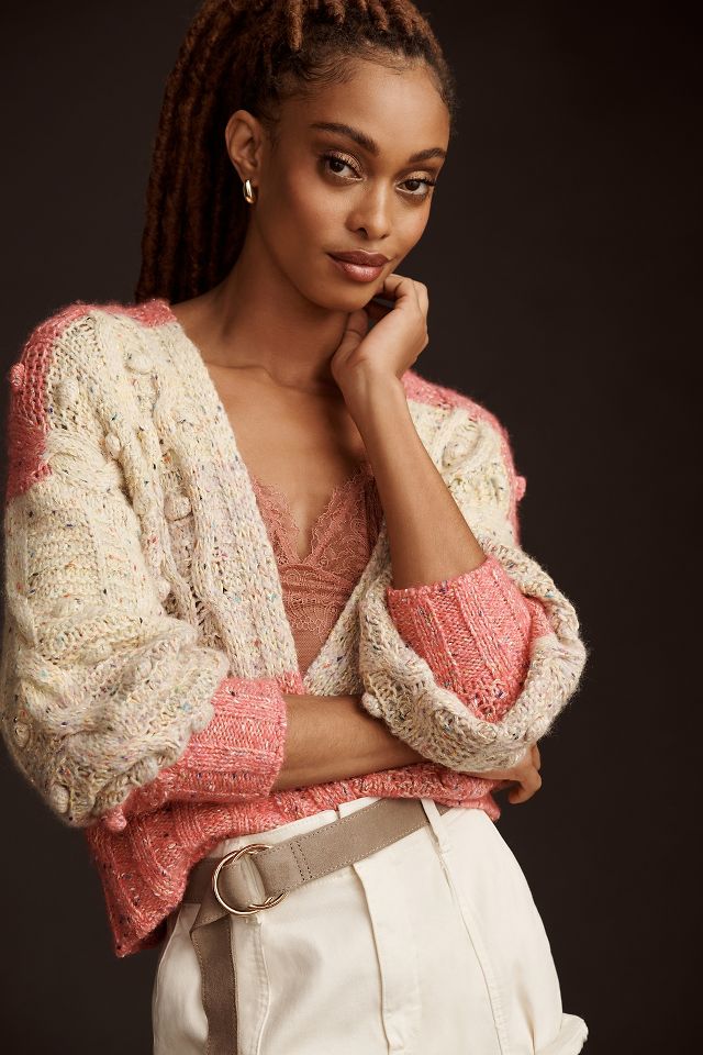 By Anthropologie Ombre Spun Bobble Cardigan Sweater #2