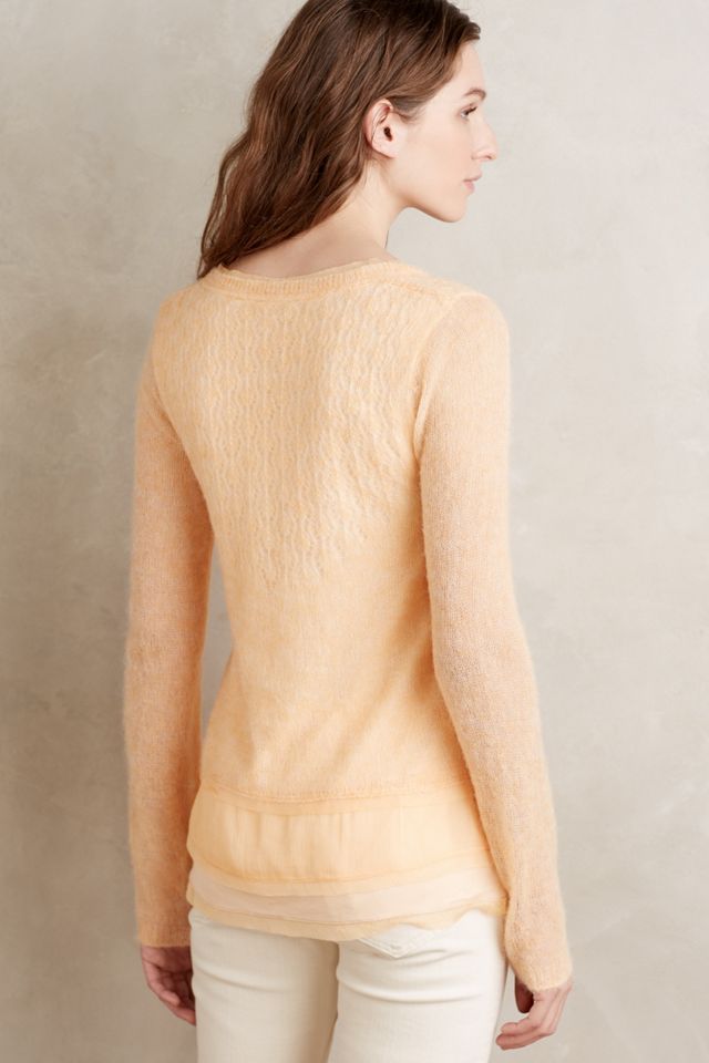 Chiffon-Hem Pullover #1
