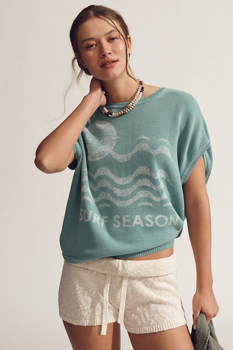 Pilcro Graphic Muscle Sweater Tank